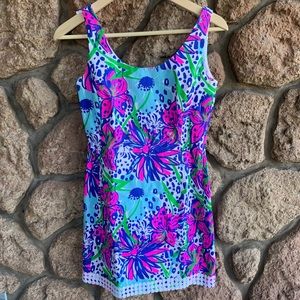 Lilly Pulitzer Eaton shift dress floral print size 00